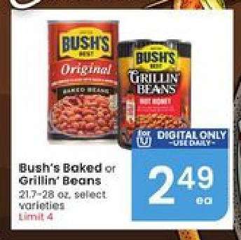 Bush's Baked or Grillin' Beans
