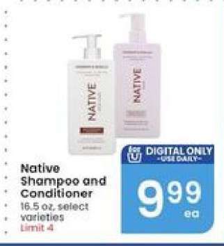 Native Shampoo and Conditioner