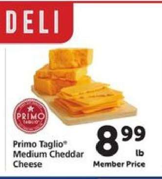 Primo Taglio Medium Cheddar Cheese