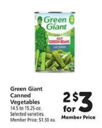 Green Giant Canned Vegetables