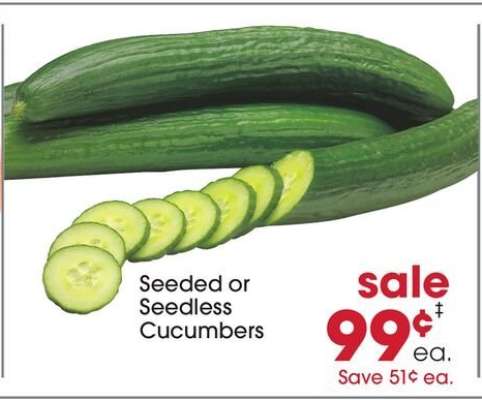 Seeded or Seedless Cucumbers