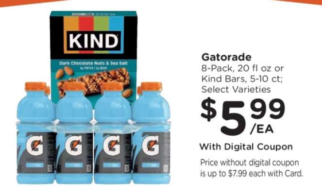 Gatorade or Kind Bars