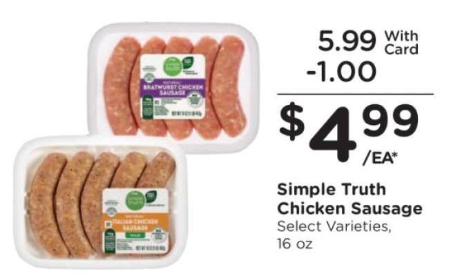 Simple Truth Chicken Sausage