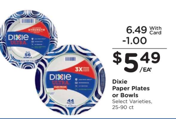 Dixie Paper Plates or Bowls