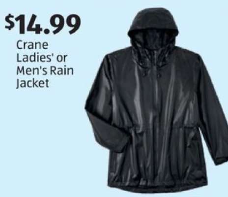 Crane Ladies' or Men's Rain Jacket