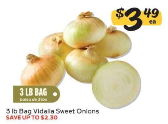 3 lb Bag Vidalia Sweet Onions
