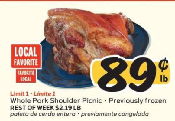Whole Pork Shoulder Picnic