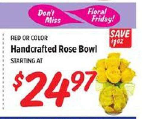 Handcrafted Rose Bowl