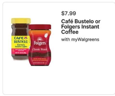Café Bustelo or Folgers Instant Coffee