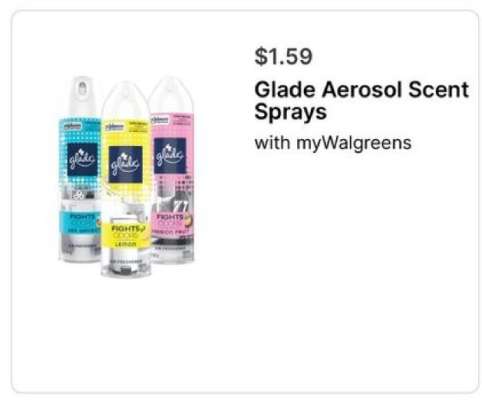 Glade Aerosol Scent Sprays