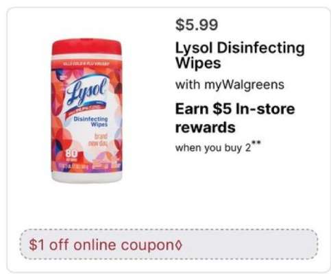 Lysol Disinfecting Wipes