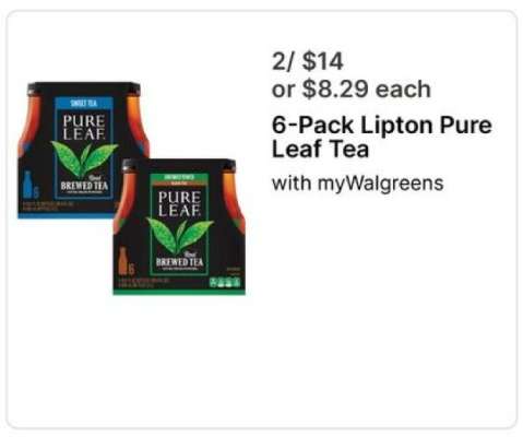 6-Pack Lipton Pure Leaf Tea
