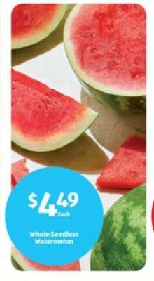 Whole Seedless Watermelon
