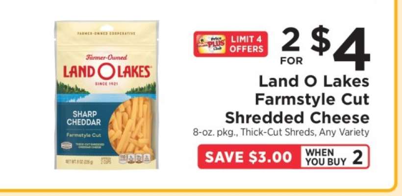 Land O Lakes Farmstyle Cut Shredded Cheese