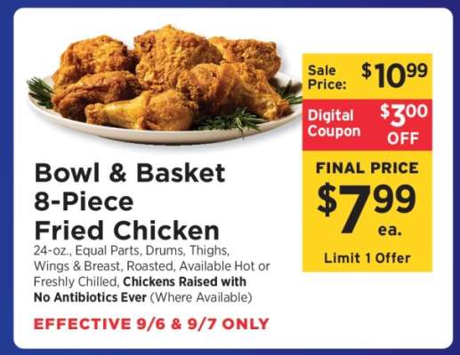 Bowl & Basket 8-Piece Fried Chicken