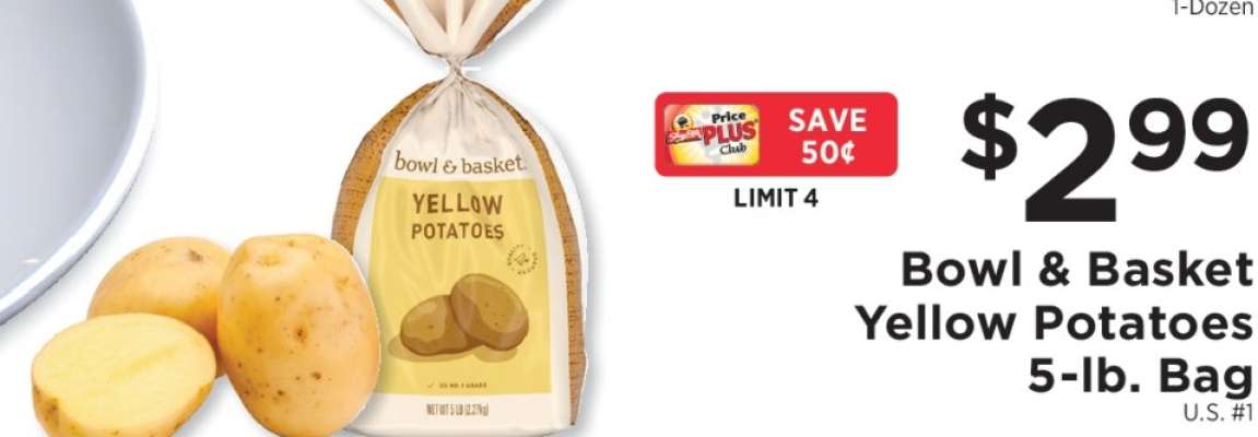 Bowl & Basket Yellow Potatoes