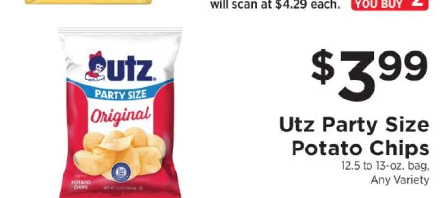 Utz Party Size Potato Chips