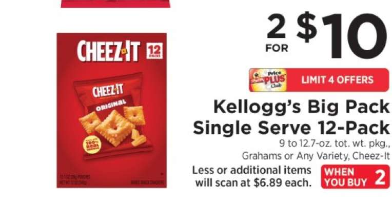 Kellogg's Big Pack Single Serve 12-Pack