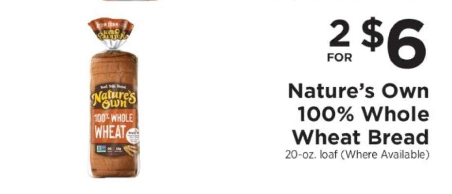 Nature's Own 100% Whole Wheat Bread