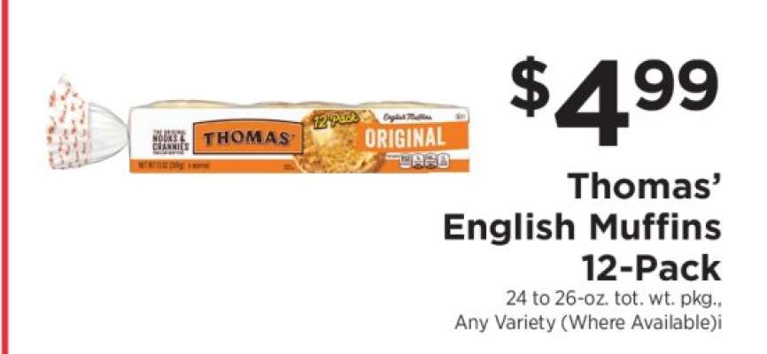Thomas' English Muffins 12-Pack