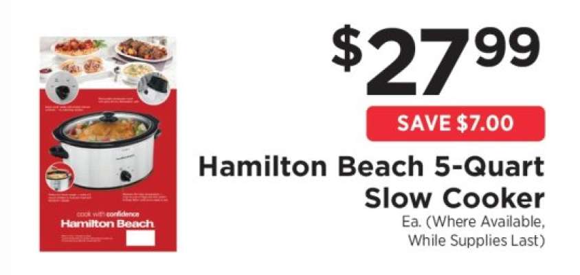 Hamilton Beach 5-Quart Slow Cooker