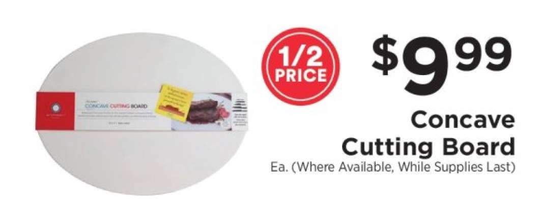 Concave Cutting Board
