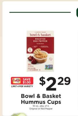 Bowl & Basket Hummus Cups