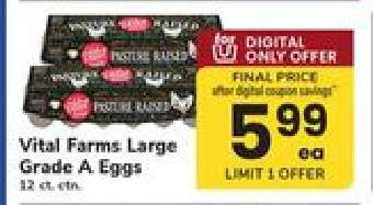 Vital Farms Large Grade A Eggs