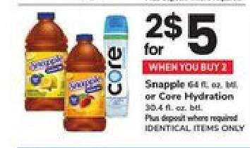 Snapple or Core Hydration