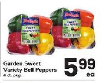 Garden Sweet Variety Bell Peppers