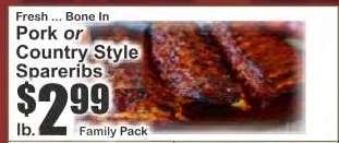 Pork or Country Style Spareribs