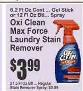 Oxi Clean Max Force Laundry Stain Remover