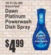 Dawn Platinum Powerwash Dish Spray