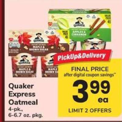 Quaker Express Oatmeal