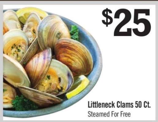 Littleneck Clams 50 Ct.