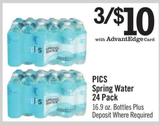PICS Spring Water 24 Pack