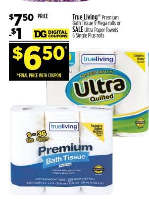 True Living Premium Bath Tissue