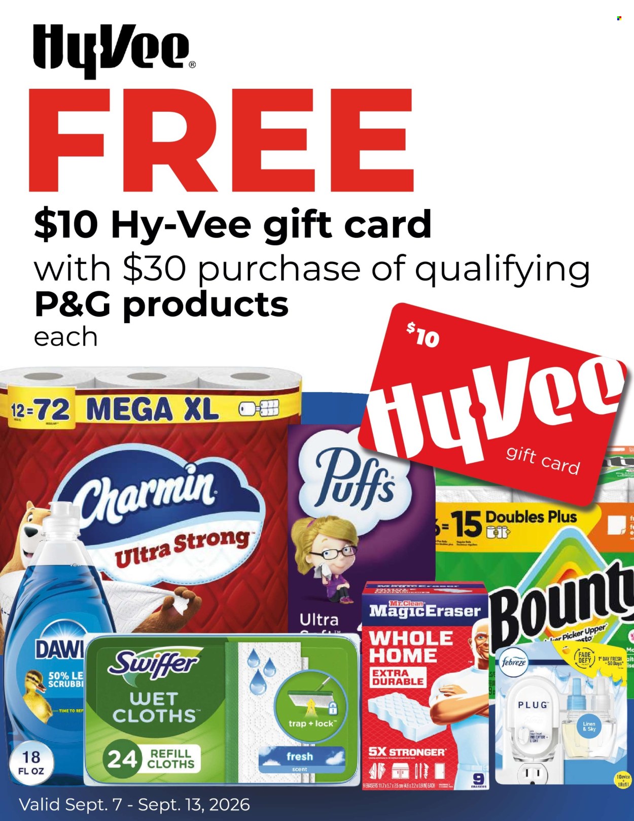 Hy-Vee ad  - 09.07.2026 - 09.13.2026. Page 1