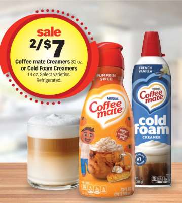 Coffee mate Creamers or Cold Foam Creamers