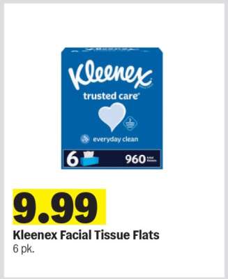 Kleenex Facial Tissue Flats