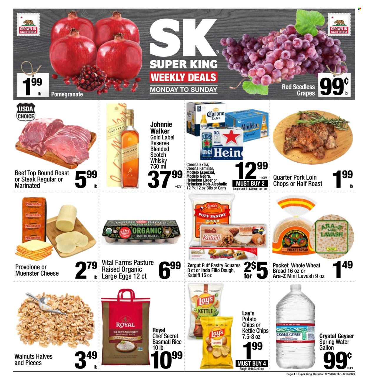 Super King Markets ad  - 09.07.2026 - 09.13.2026. Page 1