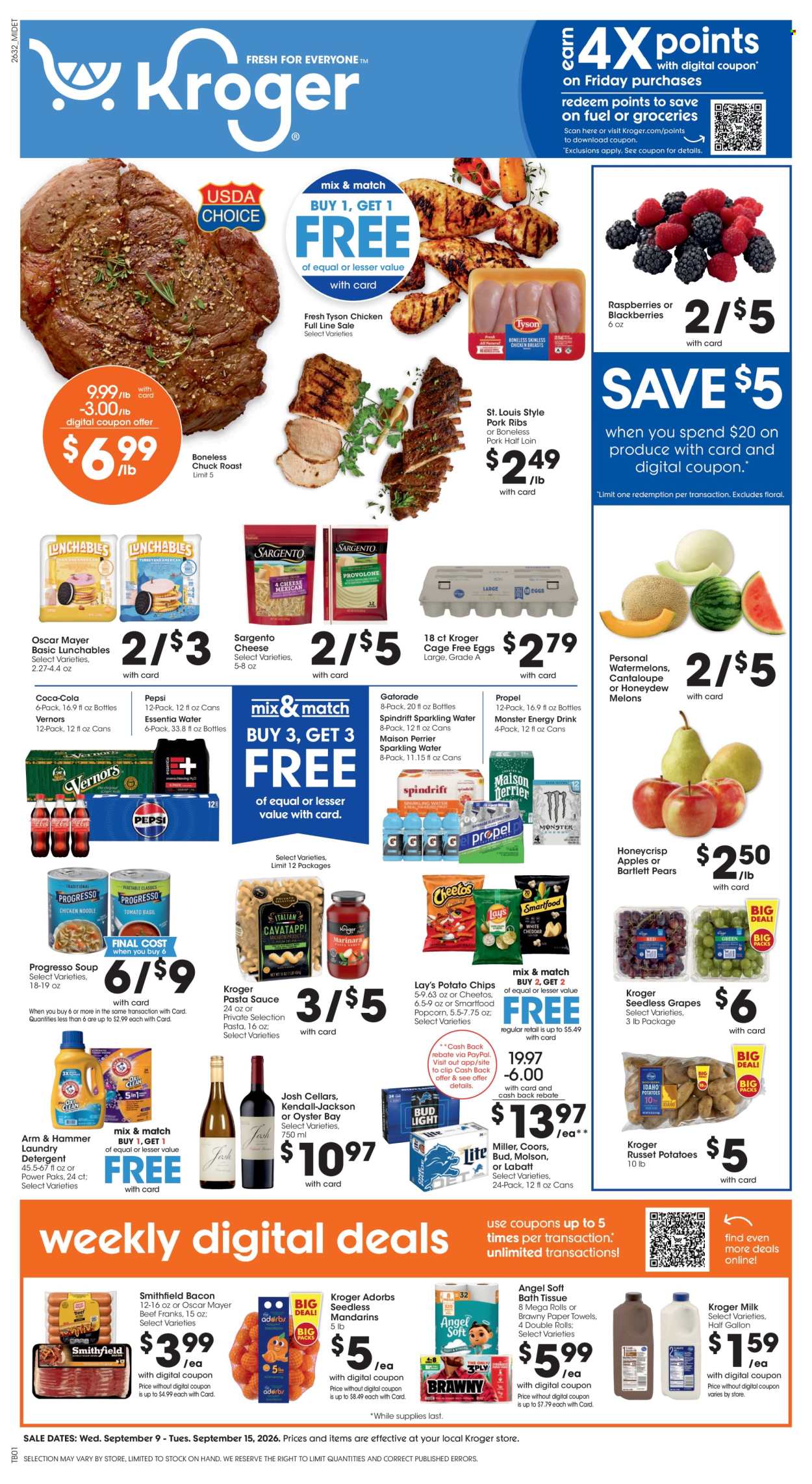 Kroger ad  - 09.09.2026 - 09.15.2026. Page 1