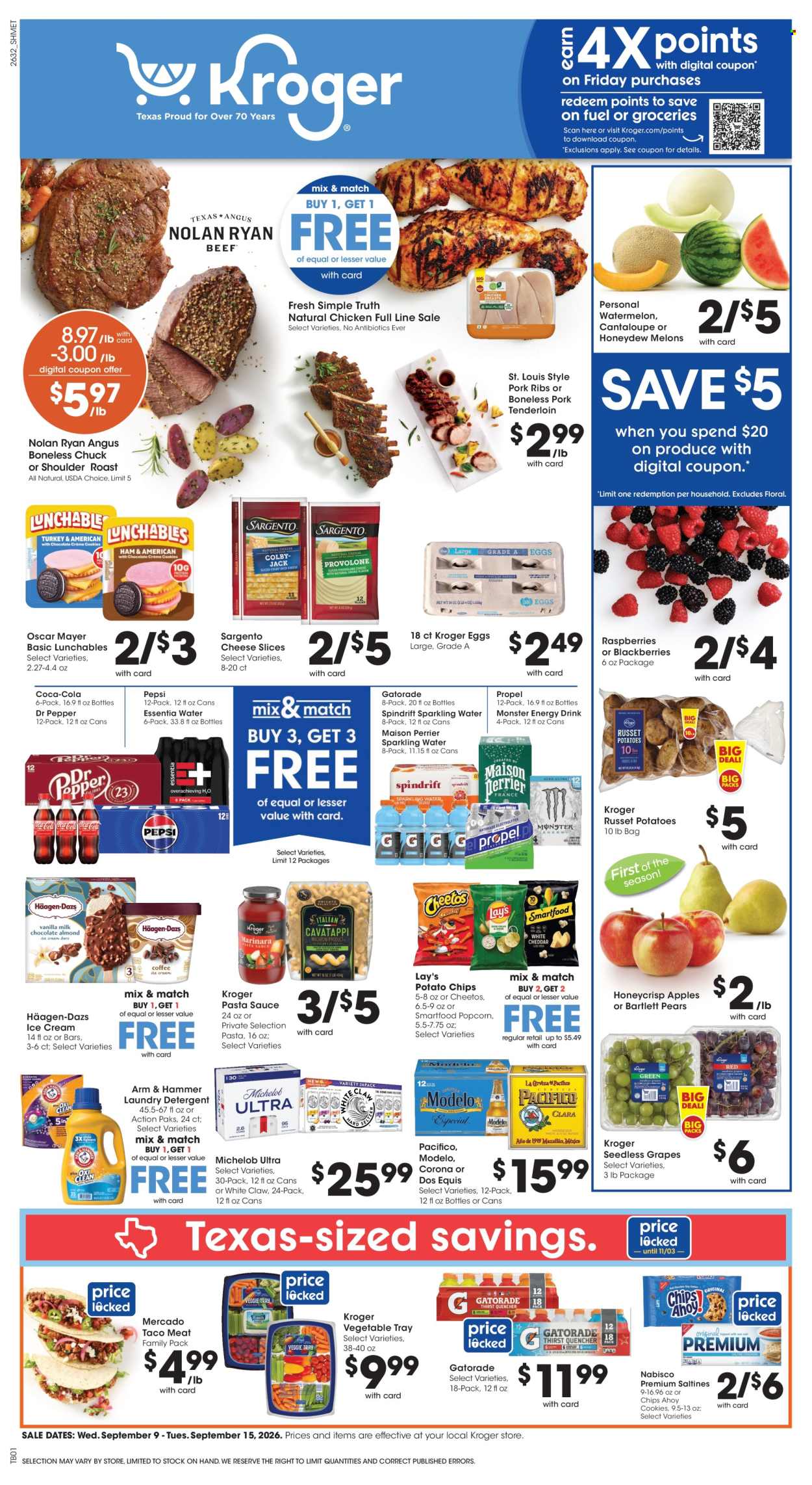 Kroger ad  - 09.09.2026 - 09.15.2026. Page 1