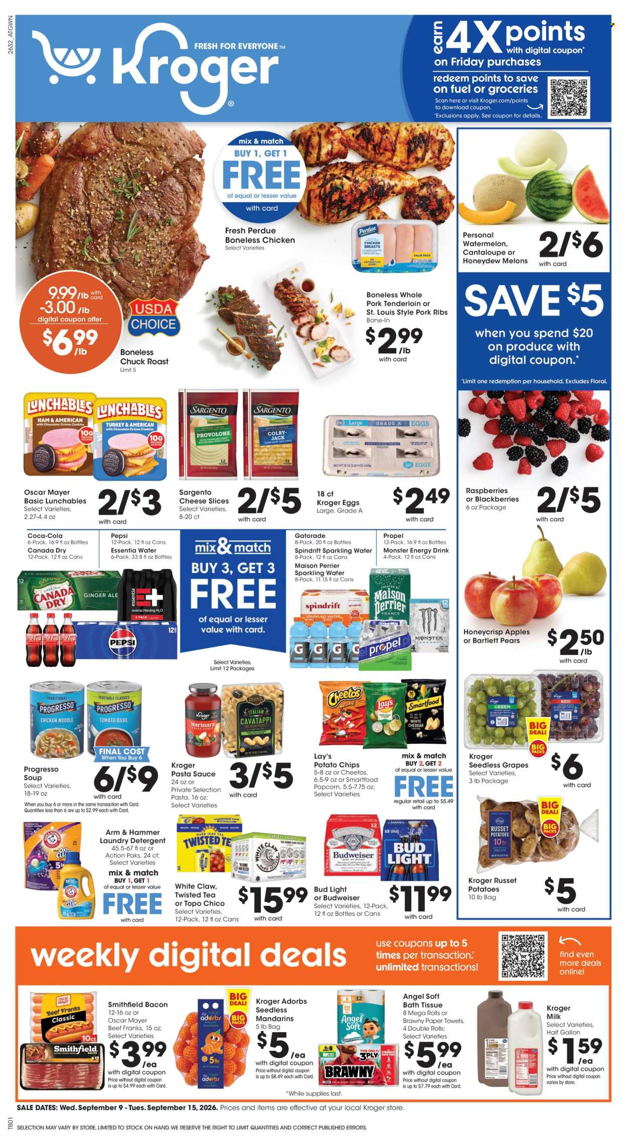 Kroger ad  - 09.09.2026 - 09.15.2026. Page 1