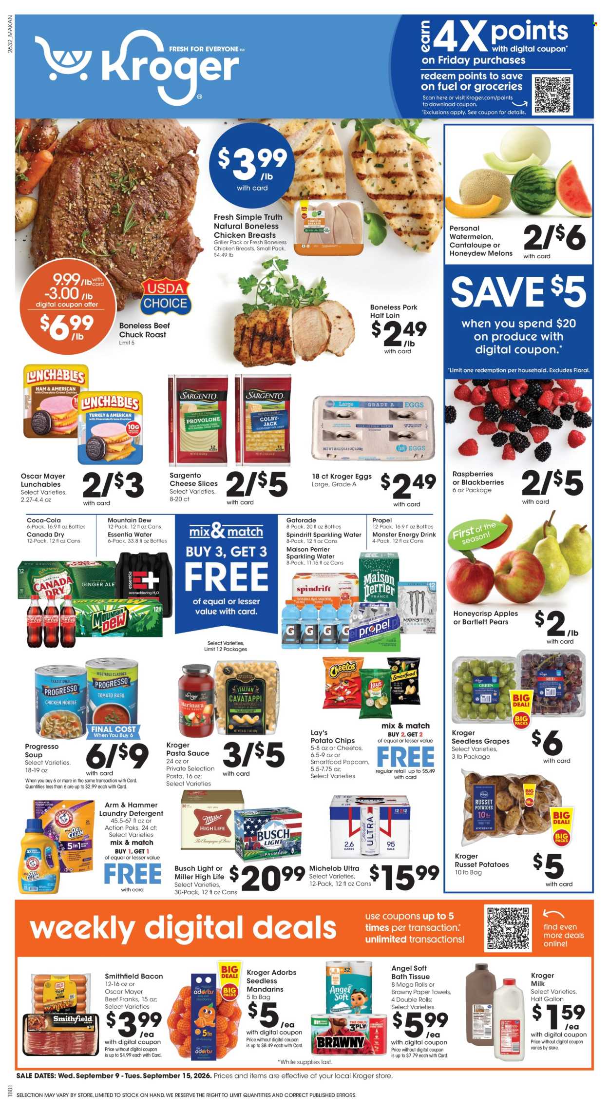Kroger ad  - 09.09.2026 - 09.15.2026. Page 1