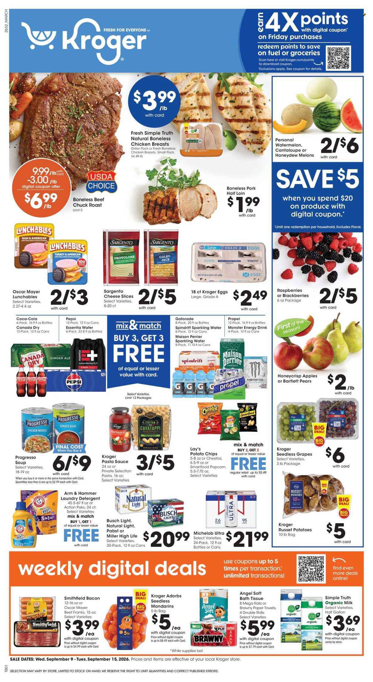 Kroger ad  - 09.09.2026 - 09.15.2026. Page 1