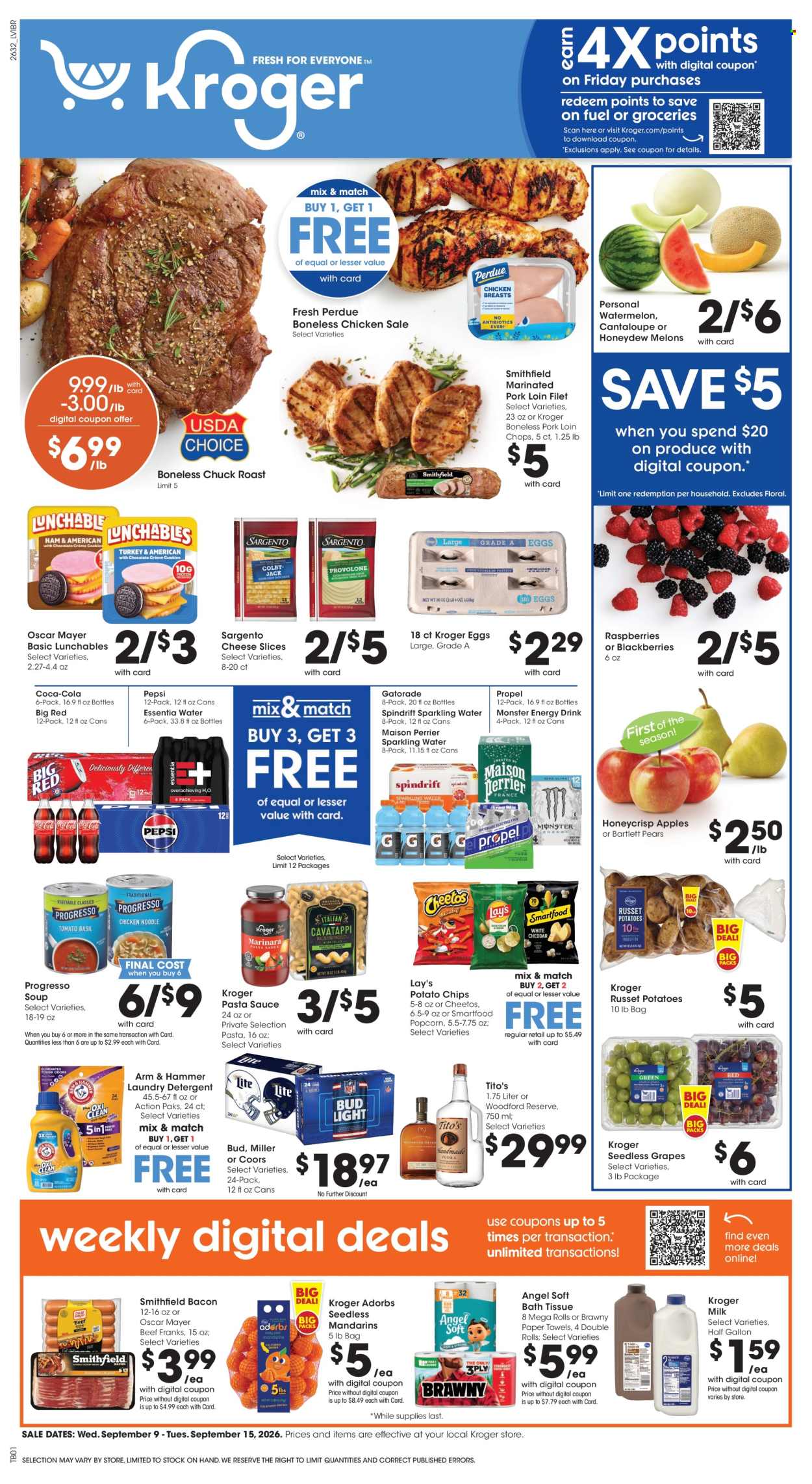 Kroger ad  - 09.09.2026 - 09.15.2026. Page 1