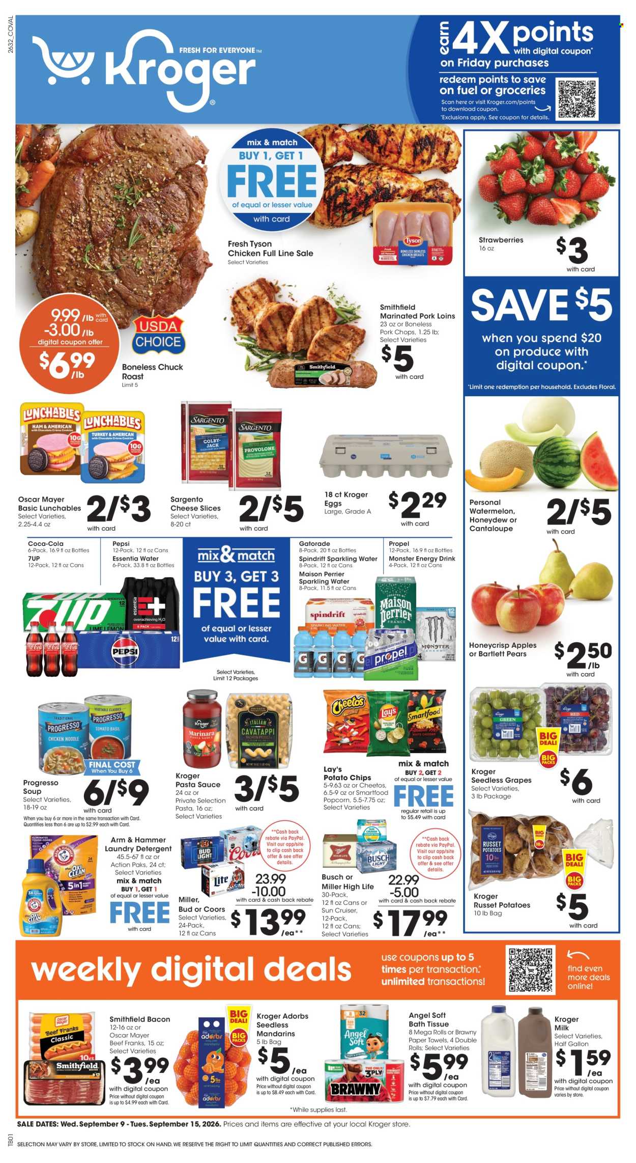 Kroger ad  - 09.09.2026 - 09.15.2026. Page 1