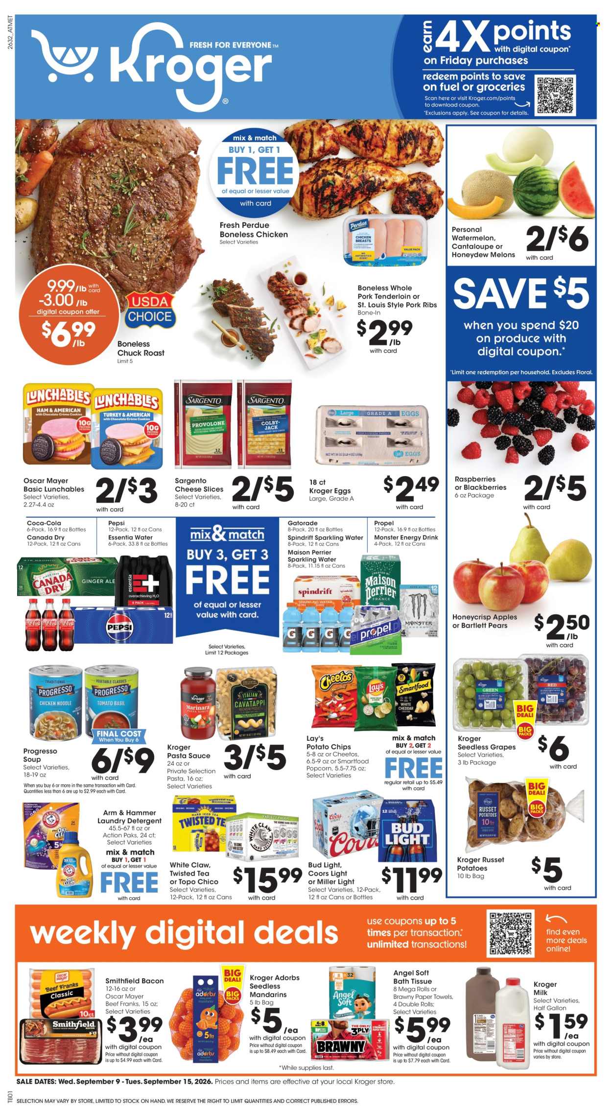 Kroger ad  - 09.09.2026 - 09.15.2026. Page 1