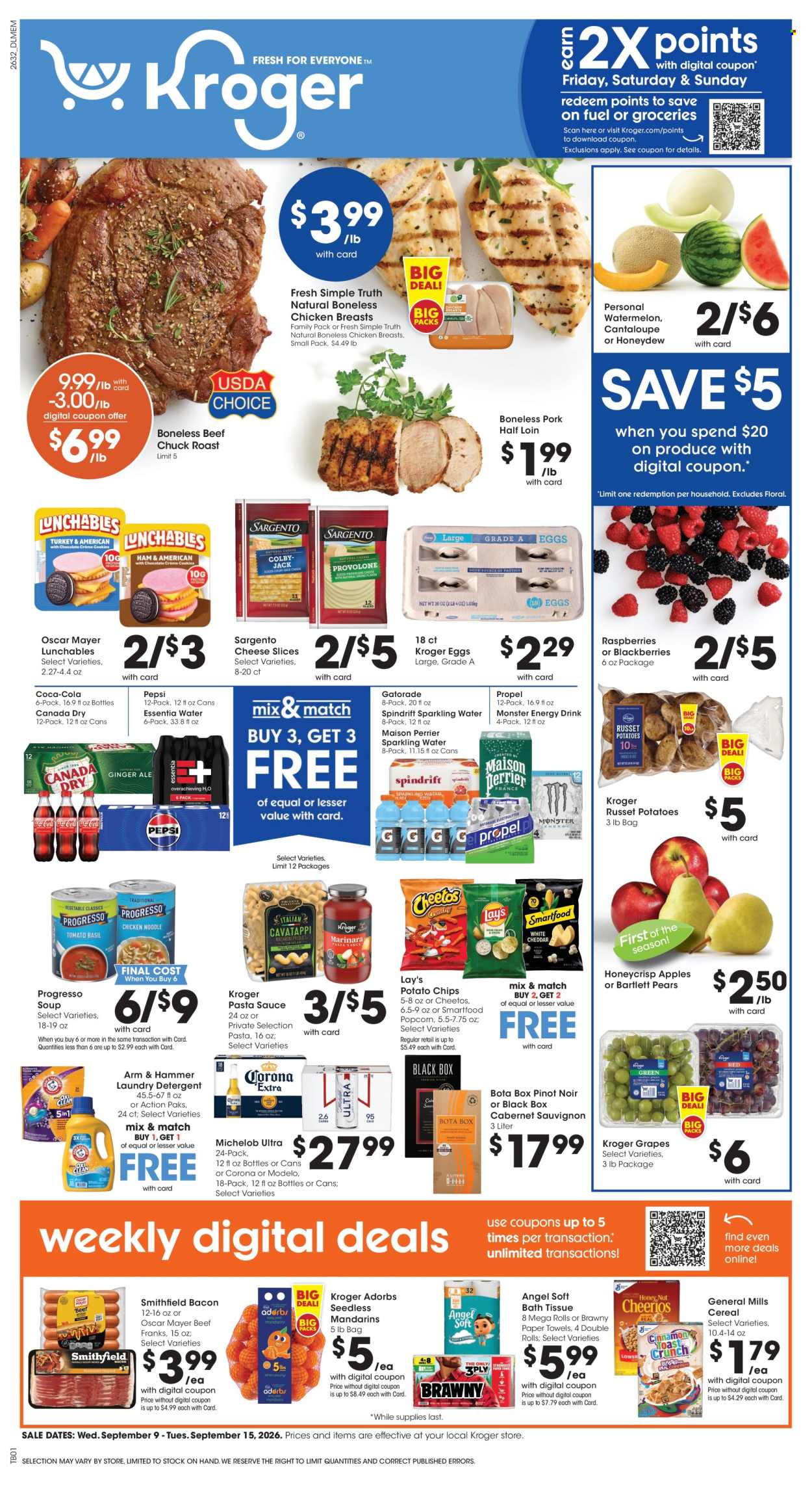 Kroger ad  - 09.09.2026 - 09.15.2026. Page 1